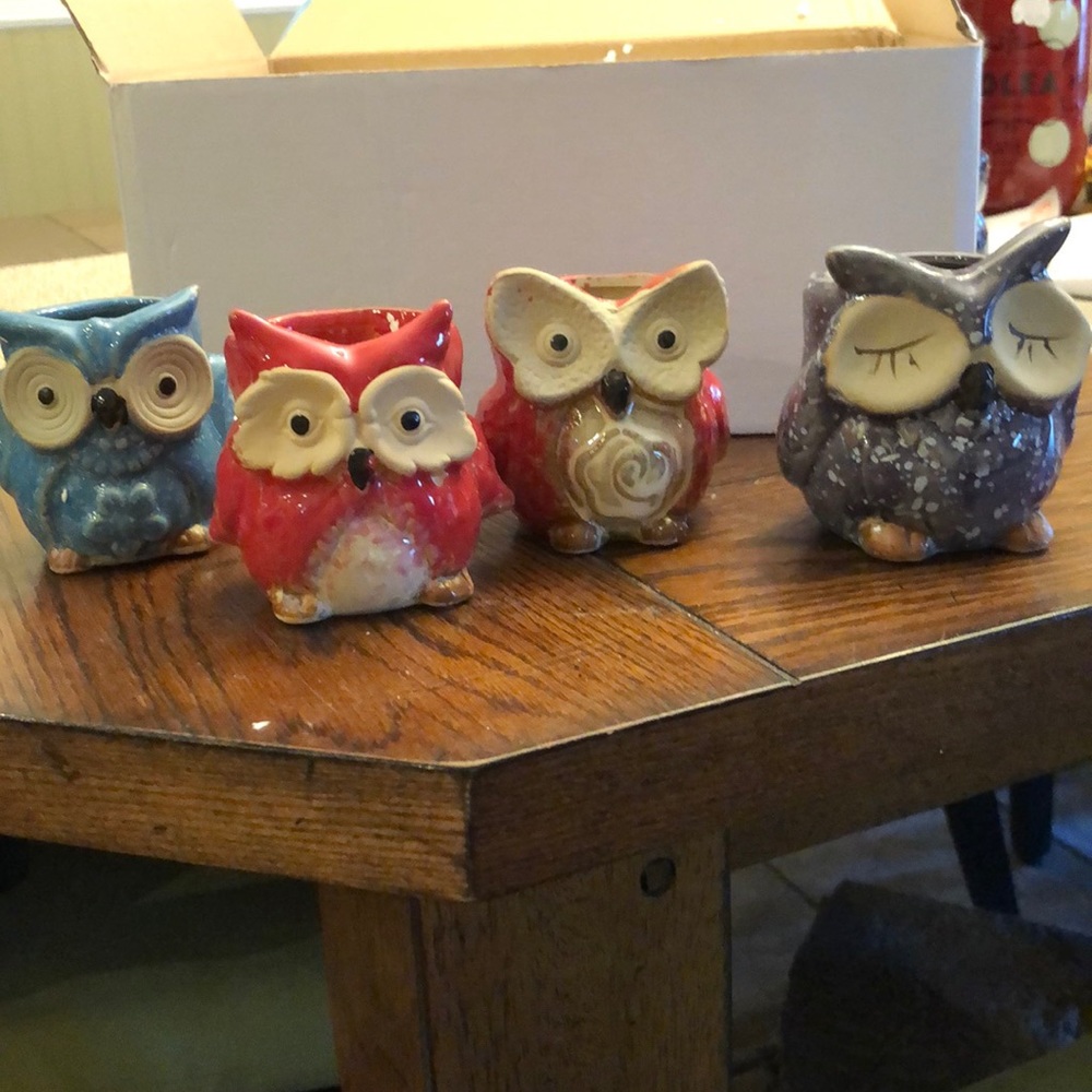 Ceramic owls